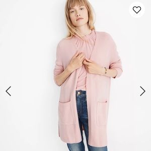 Madewell Pink Kent Alpaca Cardigan